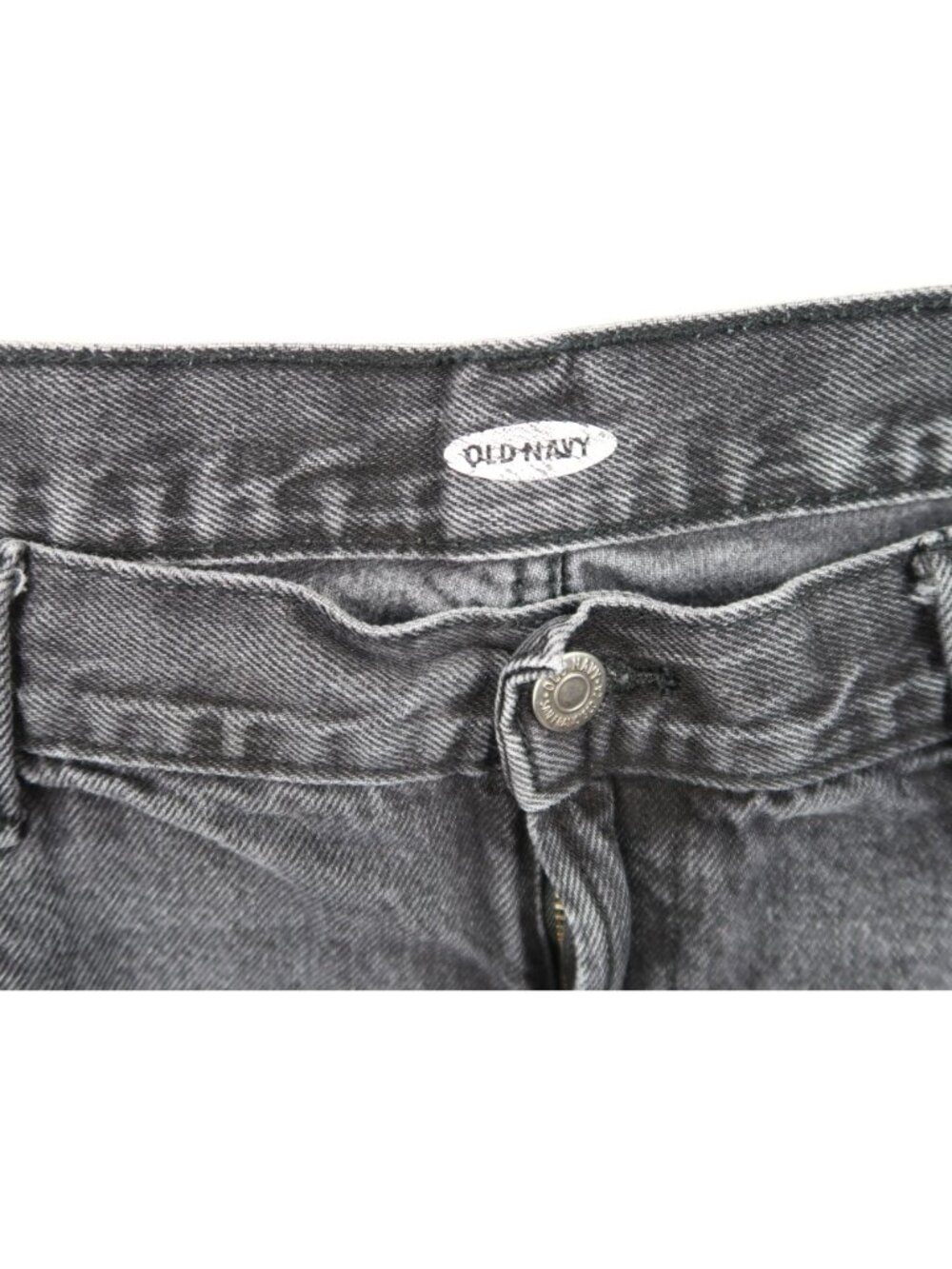 ✨3/$30 Old Navy 16 Black Distressed Denim Shorts Frayed Hem - Picture 5 of 7